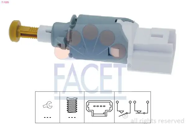 FACET 7-1225 | Fren Müşürü Renault Megane II Scenic II Kangoo 08