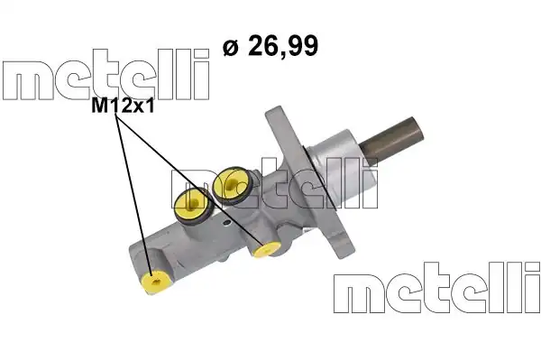 METELLİ 05-1218 | Ana Fren Merkezi 26 99mm VW T5 T6 2 0 TDI 2009 2015