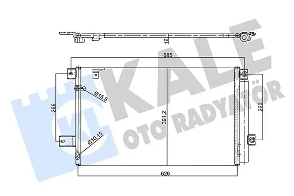 Kale Radyatör 358760 Klima Radyatörü Toyota Avensis 2 2 03 08 Corolla Verso D4 D 05 09 Kurutuculu