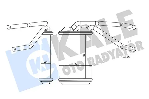 Kale Radyatör 346320 Kalorifer Radyatörü Brazing Daewoo Espero Cielo