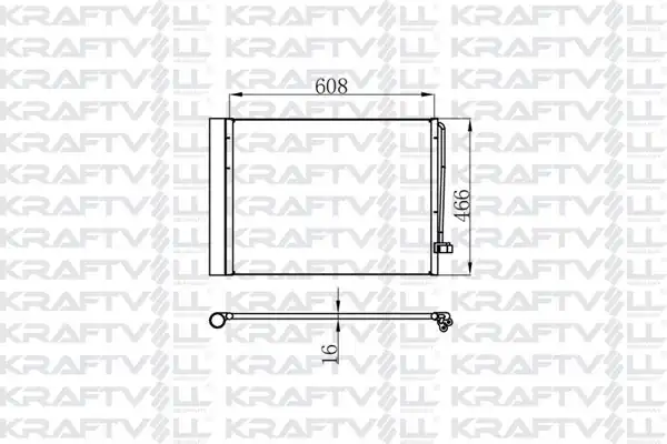 KRAFTVOLL 08060081 | Klima Radyatörü Bmw N57n M57n2 E70 E71 F15 F16 Radyatörü Marka