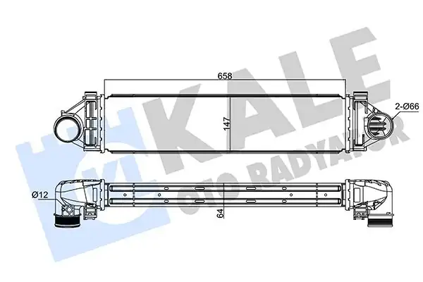 Kale Radyatör 352335 Turbo Radyatörü İntercooler Ford Mondeo IV S Max 2 0 Ecoboost 10 Brazing 658x147x64