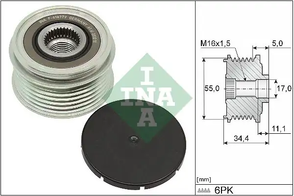 İna 535035710 Alternatör Kasnağı Mercedes W177 W247 C118 18