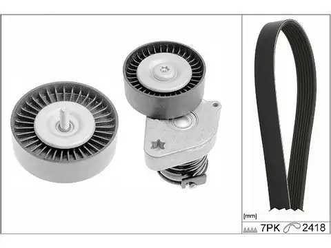 İna 529033410 Kanallı Kayış Seti 7pk2418 Kütüklü W203 02 07 Cl203 02 08 W211 02 08 S211 03 09