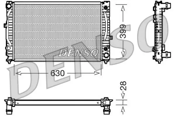 Denso Drm02031 Radyatör VW Passat Audi A4 A6 2 4 2 5 TDI 2 8 Otom.