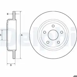 DELPHI BG4772C | Fren Diski (Çiftli Paket)-Boyalı, Deliksiz