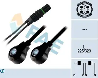FAE 60222 | Vuruntu Sensörü Bmw E36 E39 E46 E53 E60 E65 E66 M50 52 N40 42 96