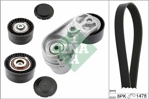 İna 529021110 Kanallı Kayış Seti Kütüklü Bmw F20 F21 F22 F30 F32 F10 F25 F26 F15 E70 F16 X Drive