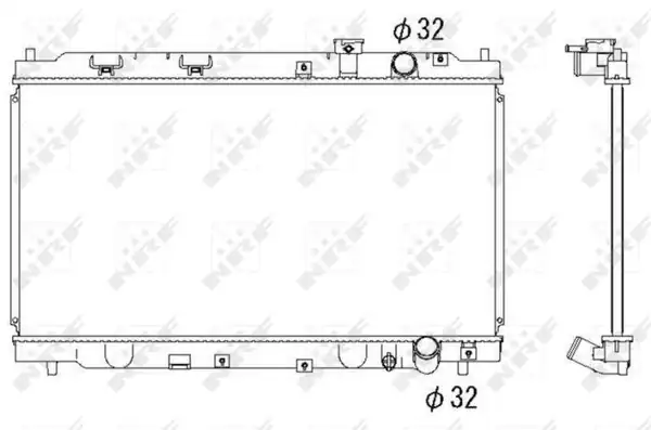 NRF 53284 | Motor Su Radyatörü Honda CRV 96 01 Otomatik 350 658 16