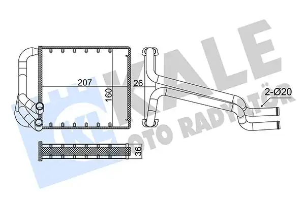 KALE 355085 | Kalorifer Radyatörü Hyundai Elantra 2011 796230