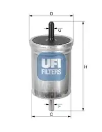 UFI 31-561-00 | Filtre Yakıt Renault Laguna İ 1 6 1 8 93 1 8 2 0 8v