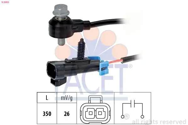 FACET 9-3093 | Vuruntu Sensörü Astra G Vectra B Vrctra C Z22se