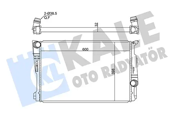 KALE 362715 | Su Radyatörü Bmw X3 F25 N47 N20 10 18