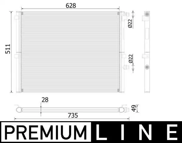 MAHLE CR2307000P | Su Radyatörü Bmw B48 B58 G30 F90 G31 G32 G11 G12 G15 F92 G16 F93 G14 F91
