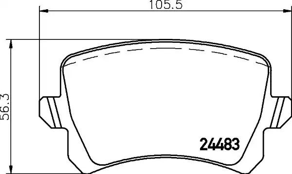 Hella Pagid 8db355025 331 Fren Balatası Audi A6 4f2 C6 Seat Alhambra 710 711 VW CC 358