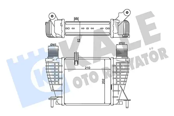 KALE 345020 | Turbo Radyatörü İntercooler Brazing Nissan Note Nv200 Renault Clio III Modus 1 5 dCi