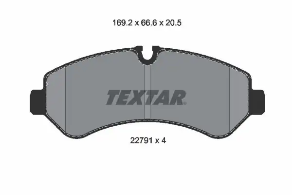 TEXTAR 2279101 | Fren Balatası Arka Sprinter 907 514 516 CDI