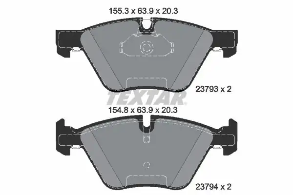 TEXTAR 2379301 | Fren Balatası Bmw E60 E60 LCI E61 E61 LCI Bm 03 10 Ön