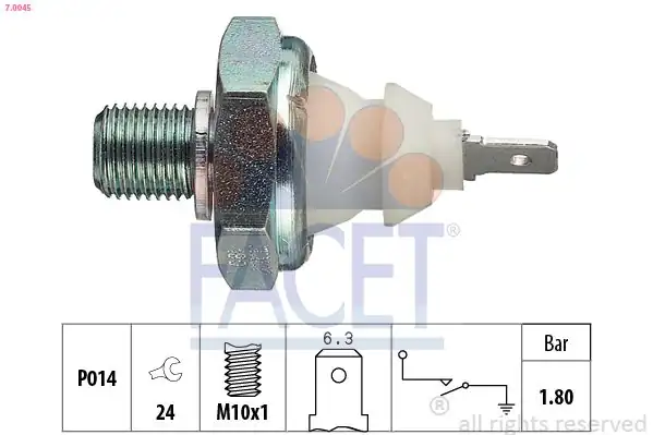 FACET 70045 | Yağ Basınç Müşürü Audi A6 Volkswagen Caddy Golf Jetta Passat 26