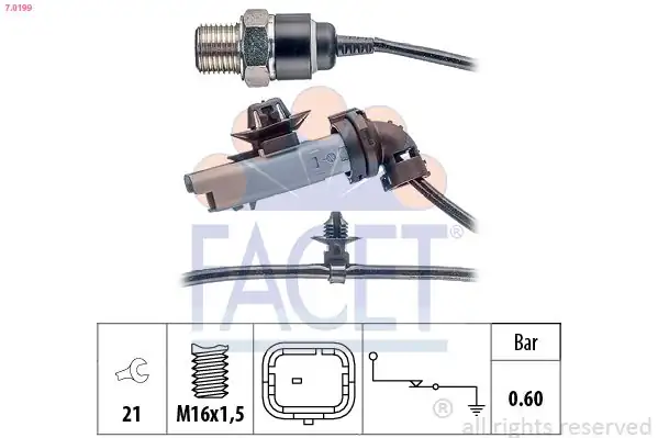 FACET 7-0199 | Yağ Müşürü 207 208 508 5008 Partner Berlingo C3 II C4 II C5 III Ds3 Ds4 Ds5 1 6 Hdi