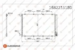 EUROREPAR 1682215180 | Erp Klima Rad. Mercedes Benz Vito S,C,E,V Serisi Glc CLS Marco