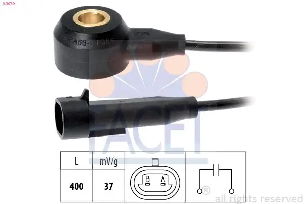 FACET 93079 | Vuruntu Sensörü Opel Astra F G Corsa B C Vectra 1891544