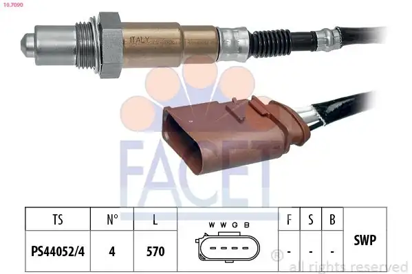 FACET 107090 | Lambda Sensörü 450mm 4b Oza660 Ee21 Renault Laguna İ 16 16v 97