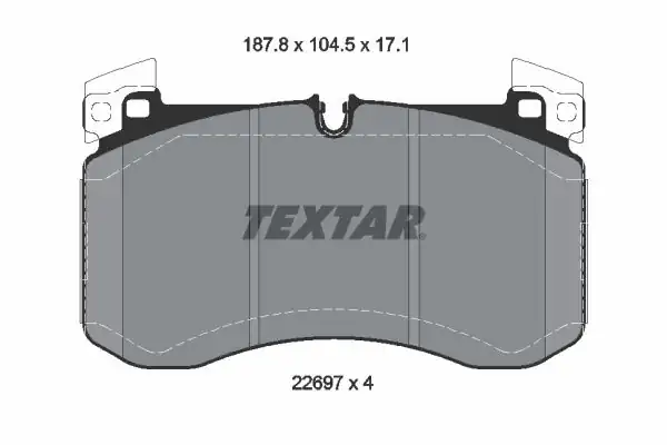 TEXTAR 2269701 | Fren Balatası 167 Ön