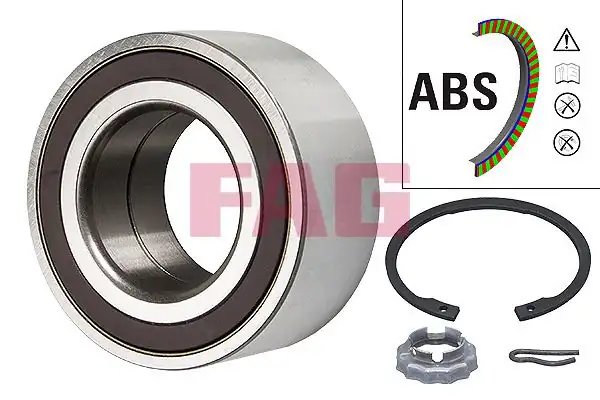 FAG 713630580 | Ön Teker Rulmanı Expert Jumpy Scudo P806 Evasıon Ölçü G 37 İ C 44 D C 82 5 ABS li