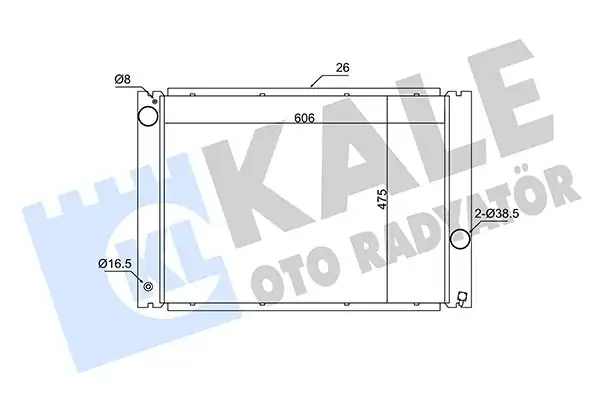 KALE 341905 | Radyatör Bmw E60 E61 E65 E66 E67 5 Seri 7 Seri 03 10