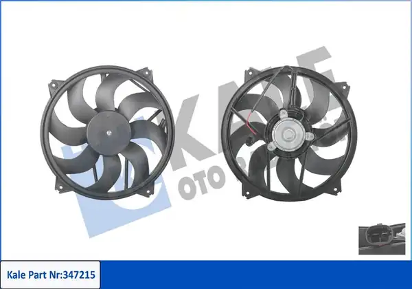 KALE 347215 | Fan Motoru 08-307-308-3008-5008-C4-Partner-Berlingo 1.6-2.0Hdi