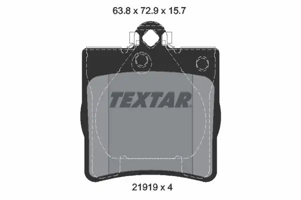 TEXTAR 2191903 | Fren Balatası 203 210 209 Arka Tek Pımlı