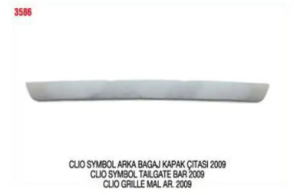 PLEKSAN 3586 | Bagaj Kapak Çıtası Clio Symbol 09