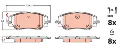 GDB2478 l Citroen C4 Ön Fren Balatası TRW Marka