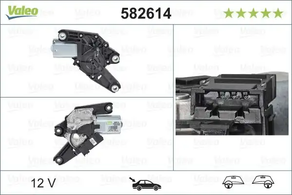 Valeo 582614 Silecek Motoru Arka Mercedes Benz E Class T Model S212