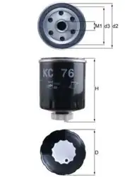 MAHLE KC76 | Yakıt Filtresi Laguna I Traffic I Master S40 V40 1.9-2,2 91 -