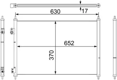 MAHLE AC755000S-8FC351330-401 | Honda Civic HB 01 05 Klima Radyatörü