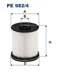 FILTRON PE982-4 | Yakıt Filtresi Opel Astra K 1.5/1.6 CDTI 15- B16DTE/B16DTH/D16DTH