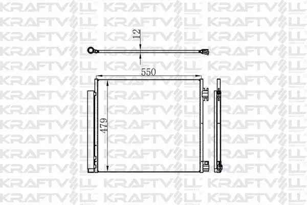 KRAFTVOLL 08060027 | Klima Radyatörü Nissan Qashqai 1 2 1 5 dCi 1 6 dCi 2013 X-Trail 1 6 dCi 2014 Renault Kadjar 2015