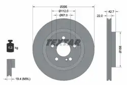 TEXTAR 92286903 | Fren Diski Arka Mercedes Amg Spor Paketı Olan Araçlar | 2 Adet