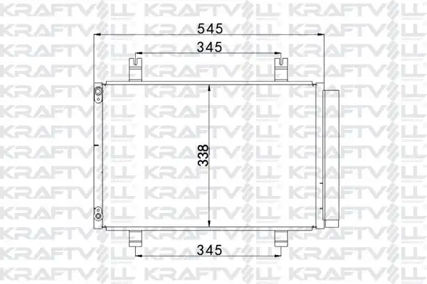 KRAFTVOLL 08060212 | Klima Radyatörü Suzuki Swift III 04 11 1547391