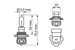 BOSCH 1987302828 | Ampül 12V 55W BMW 00-