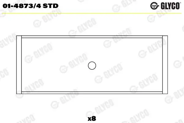 GLYCO 014873-4STD | Kol Yatak 8 Std VW Caddy 11 15 Golf 9 14 Polo 10 Cbza CBZB