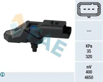 FAE 15108 | Sensör Emme Borusu Basıncı Ford Galaxy 2 2 08 11 Mondeo IV 07 11 2 2 Citroen C5 2 2 Hdi 08 Jag