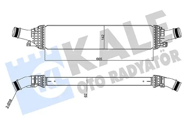 KALE 342600 | Turbo Radyatörü Audi A4 A5 A6 A7 Q5 08 17 1 8 2 0 TFSI 2 0 TDI