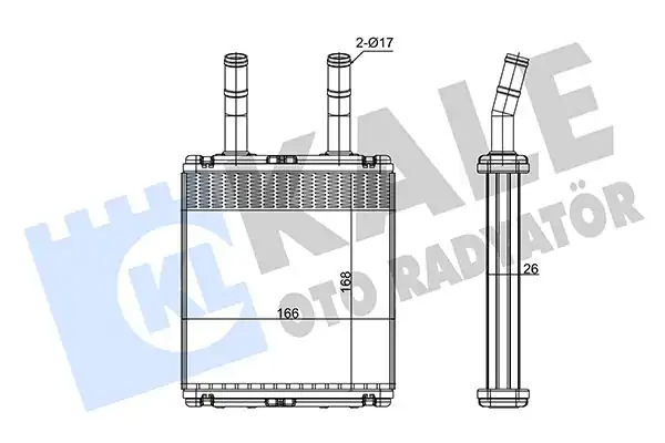 KALE 346380 | Kalorifer Radyatörü Hyundai Accent Lantra Excel Elantra Getz 94 06