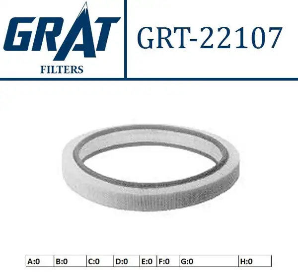 GRAT 22107 | Hava Filtresi Mercedes M102 190 W201 E 2 0