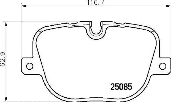 MGA 56272 | Fren Balatası Arka-(Land Rover: Range Rover IV 2012 > Land Rover: Discovery IV 2010 >)