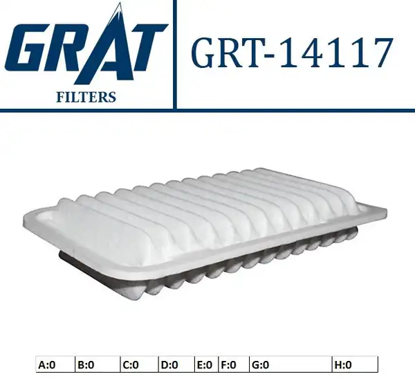 GRAT 14117 | Hava Filtresi Opel Agila 1 0 1 2 08 Suzuki Splash 08