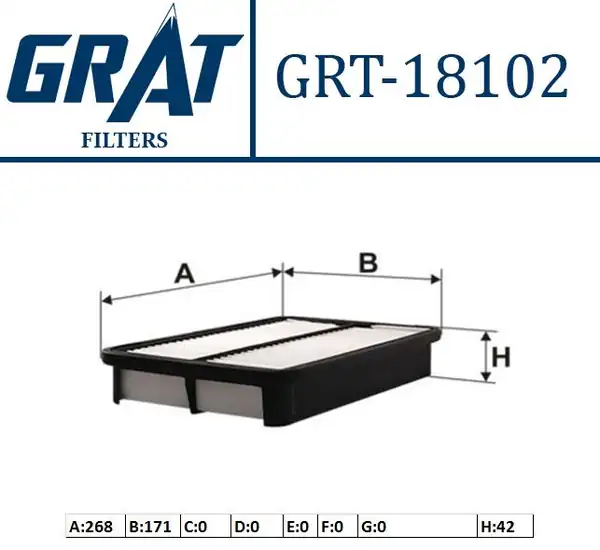 GRAT 18102 | Hava Filtresi Toyota Corolla 93 98 1 6 İnj Ae101